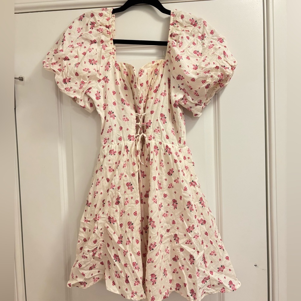 Altar'd State Pink Floral Mini Dress
